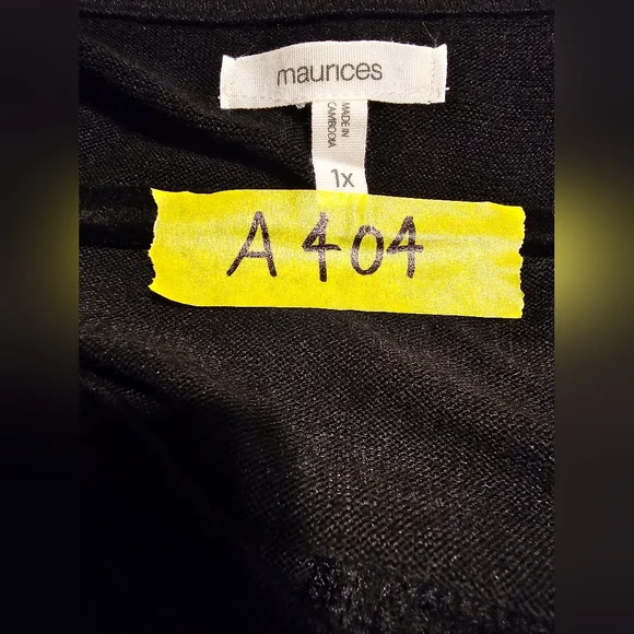 Maurices Black Top with Floral Sleeves - Picture 3 of 5